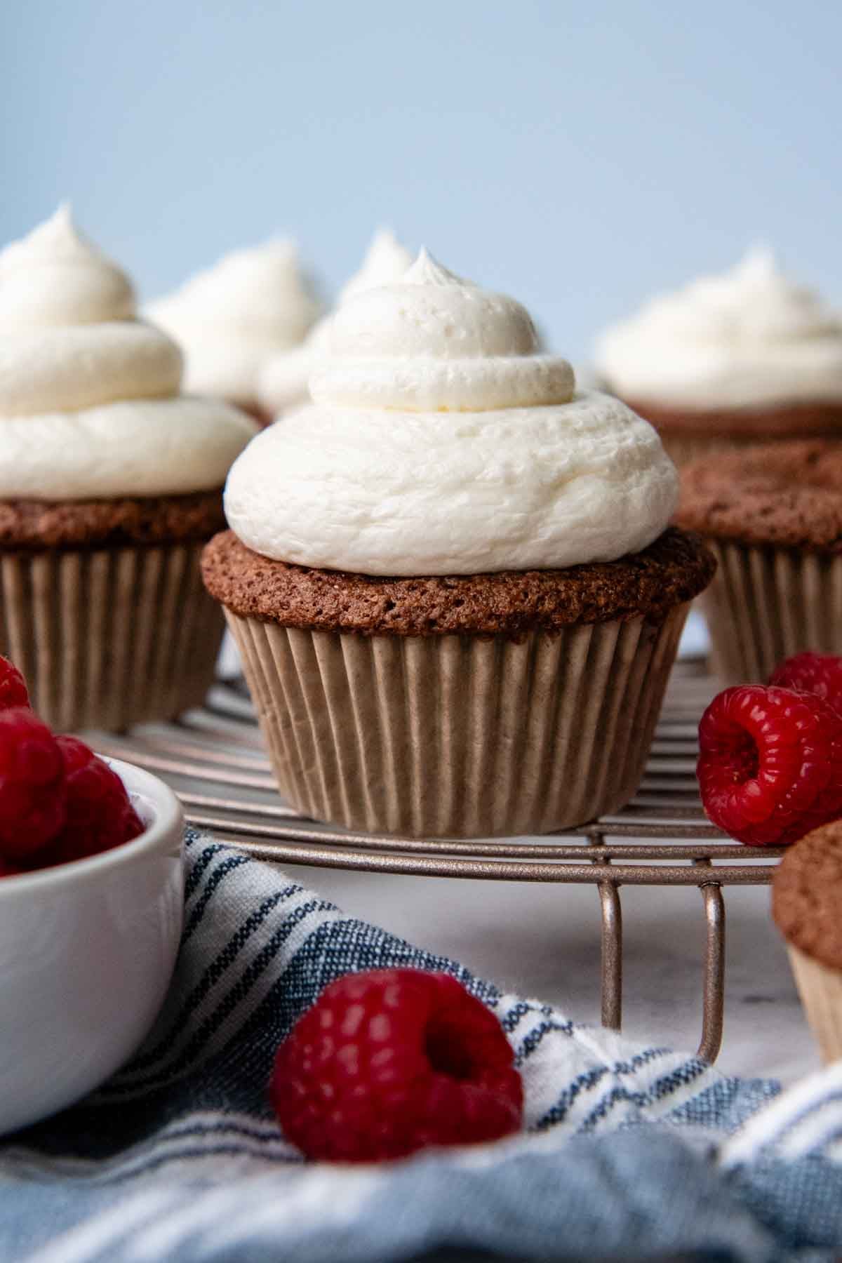 Fluffy Gluten-Free Chocolate Almond Flour Cupcakes: The Egg White Secret